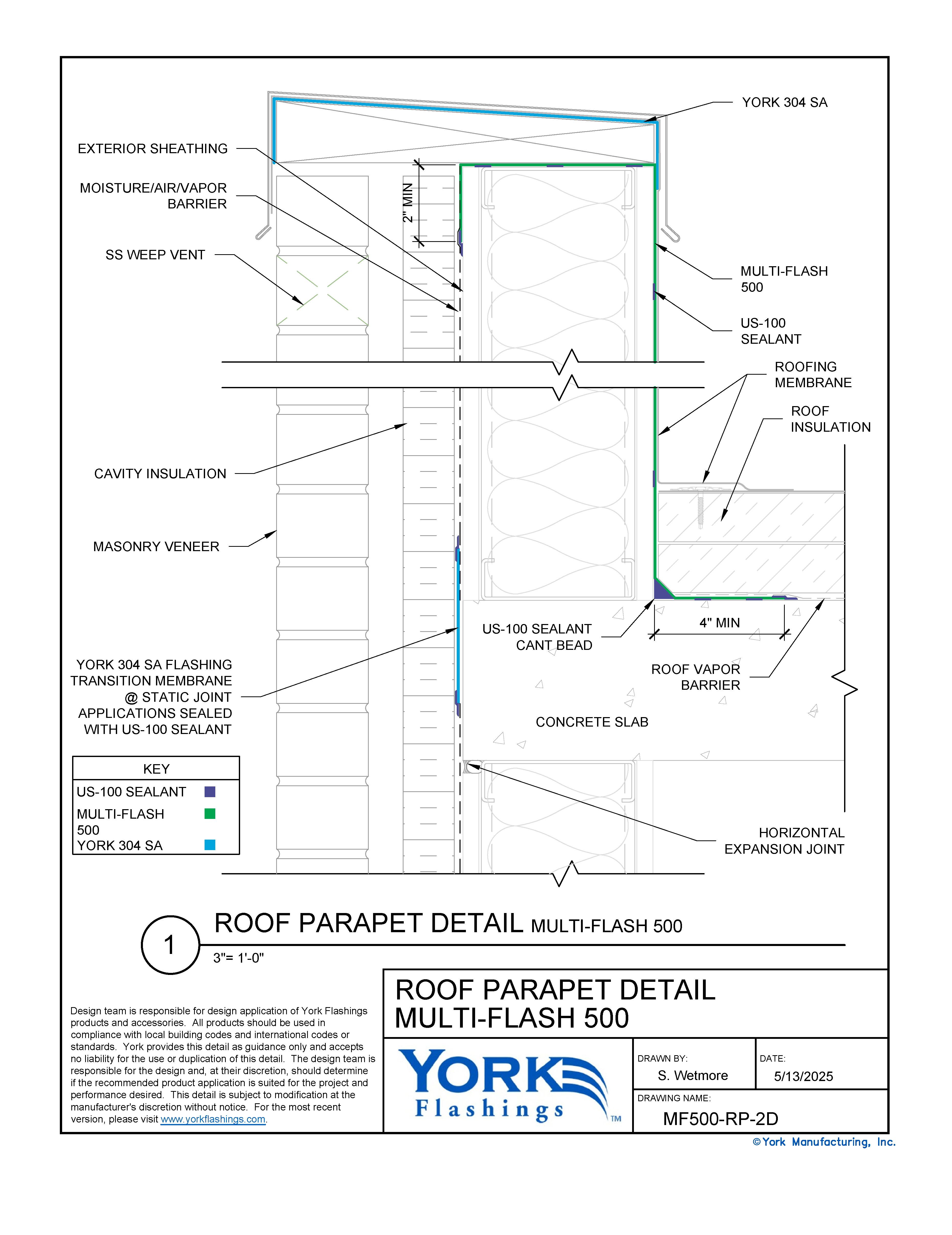 Multi Flash SS™ Roof Parapet (dwg)