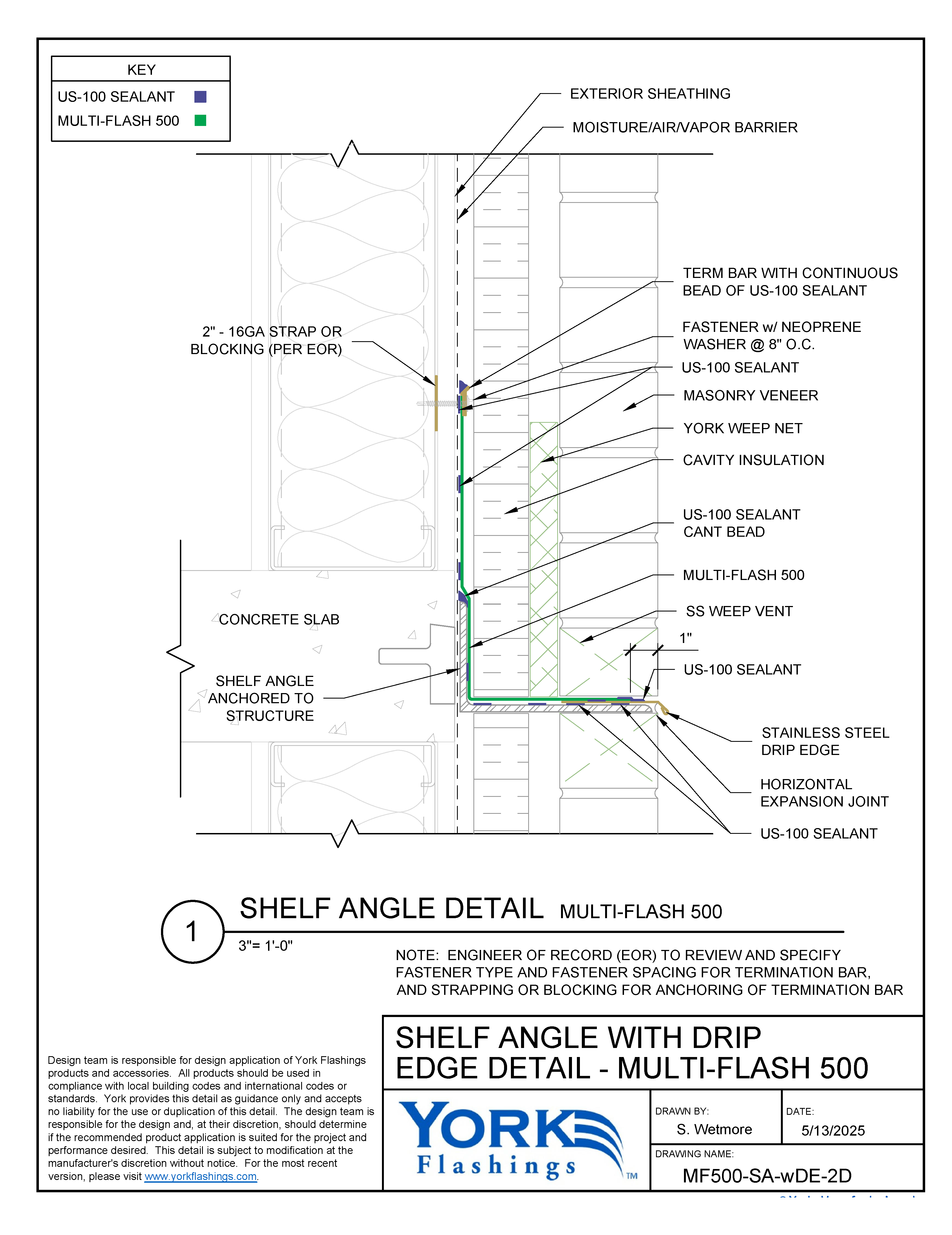 Multi Flash 500™ Shelf Angle (dwg)