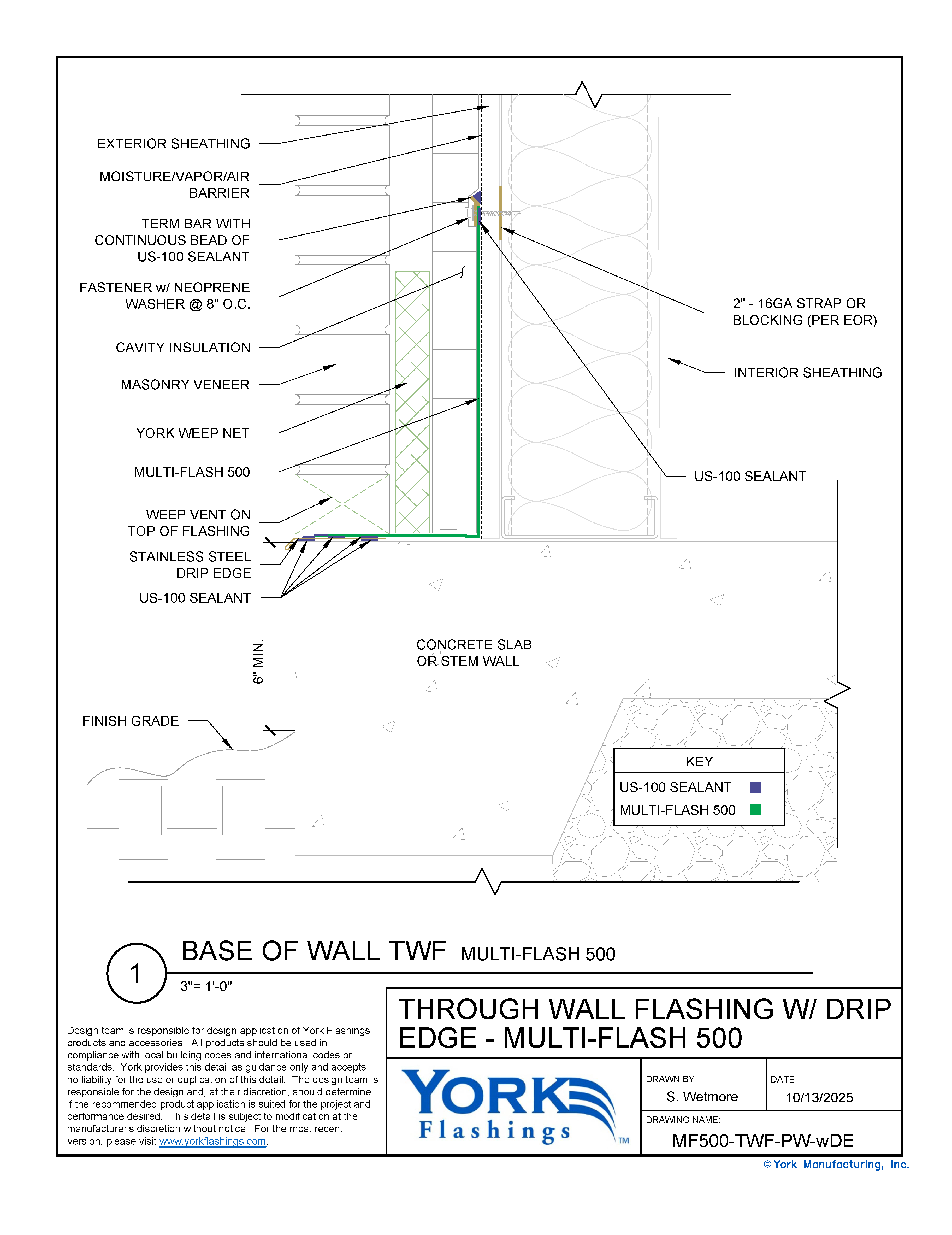 Multi Flash 500™ Base of Wall With Drip Edge (dwg)