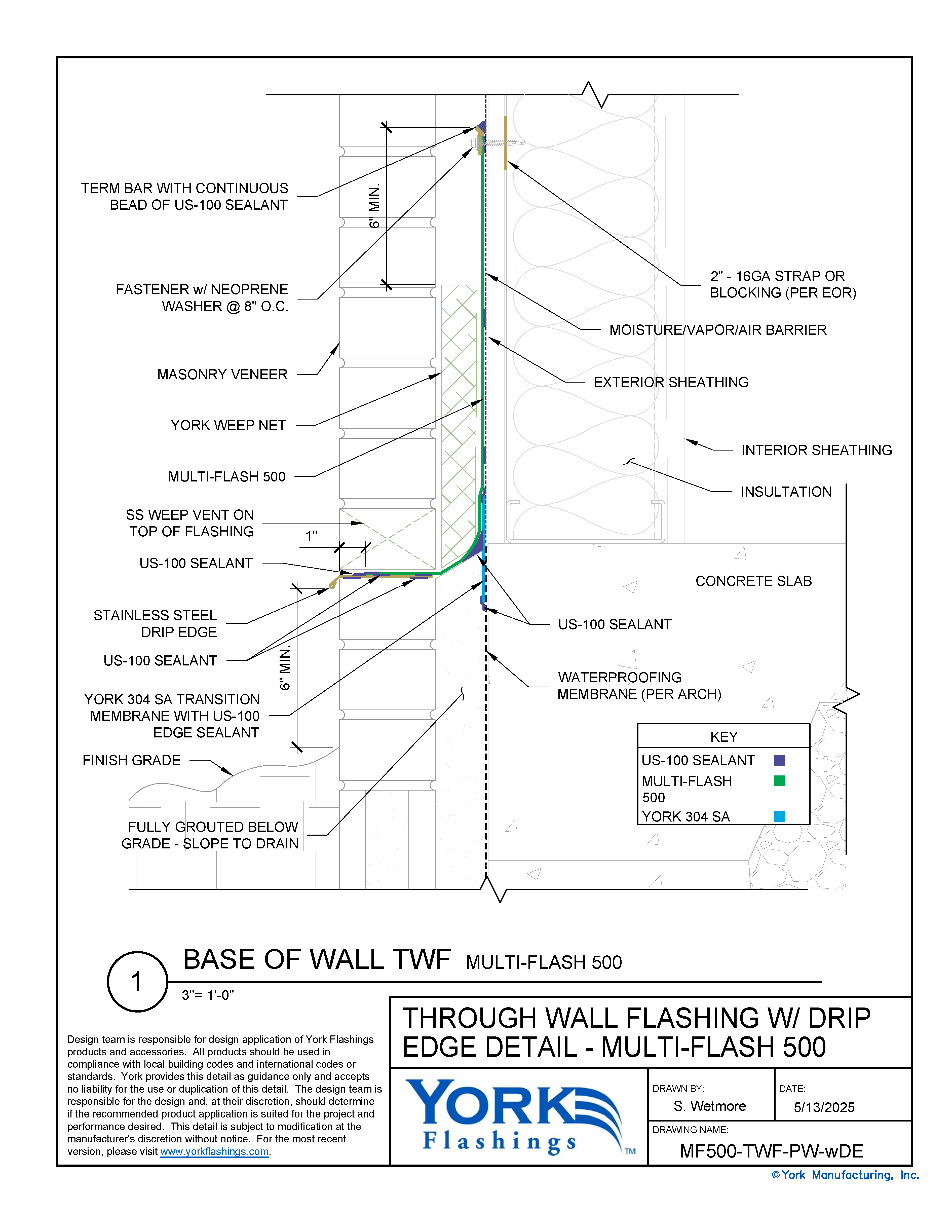 Multi Flash 500™ Base of Wall With Drip Edge (dwg)