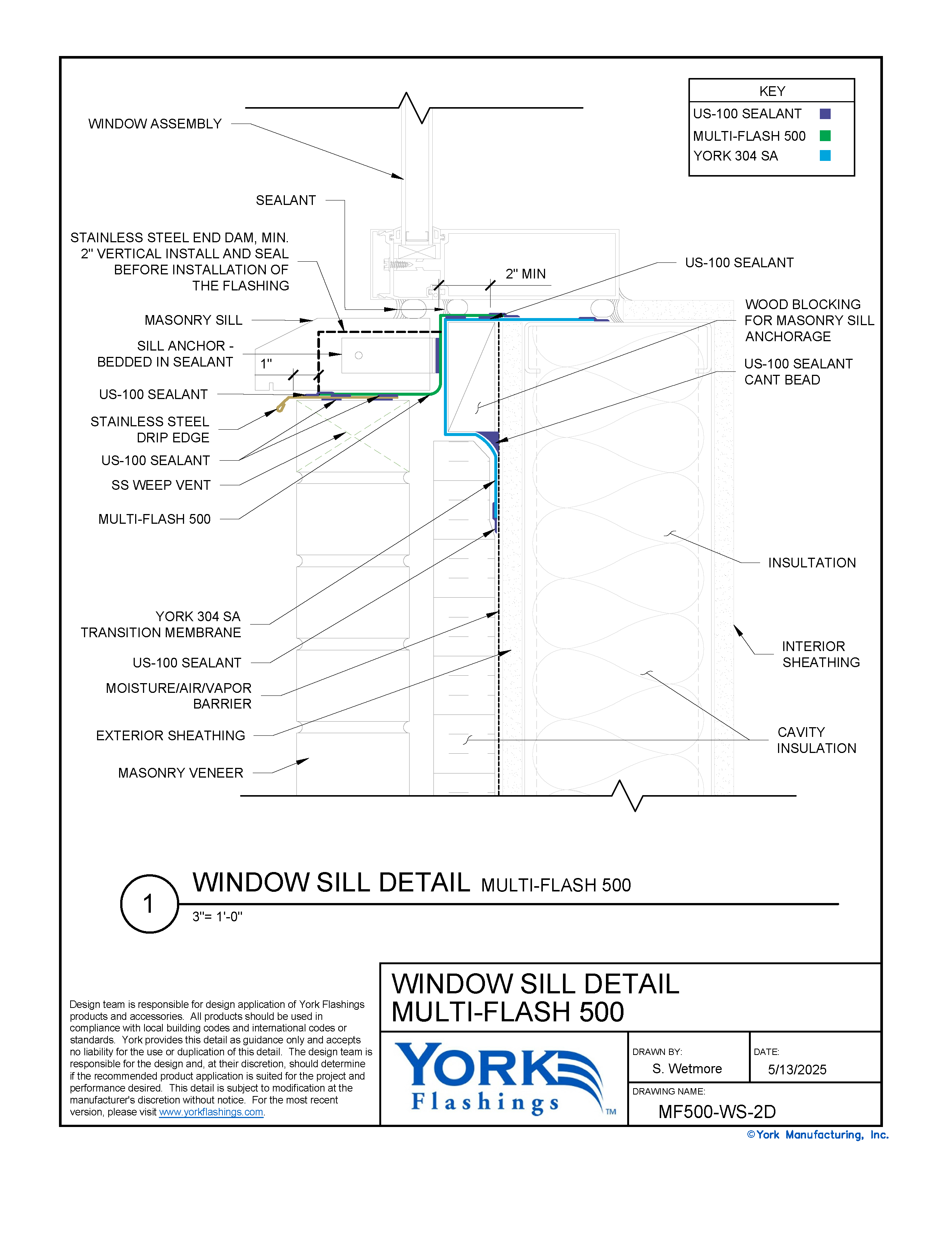 Multi Flash 500™ Window Sill (dwg)