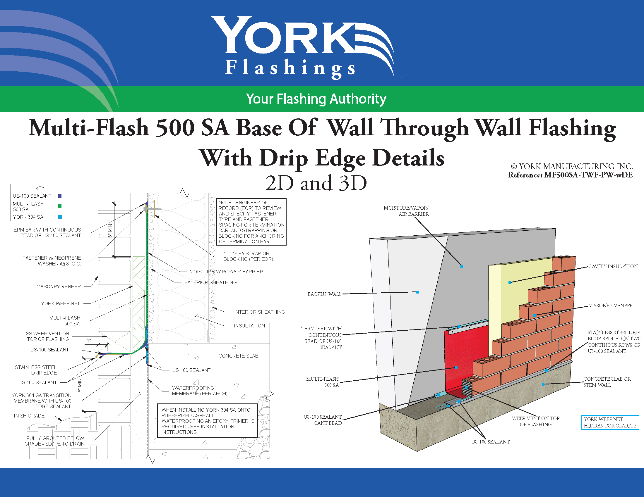 Multi-Flash 500 SA Base of Wall With Drip Edge (pdf)