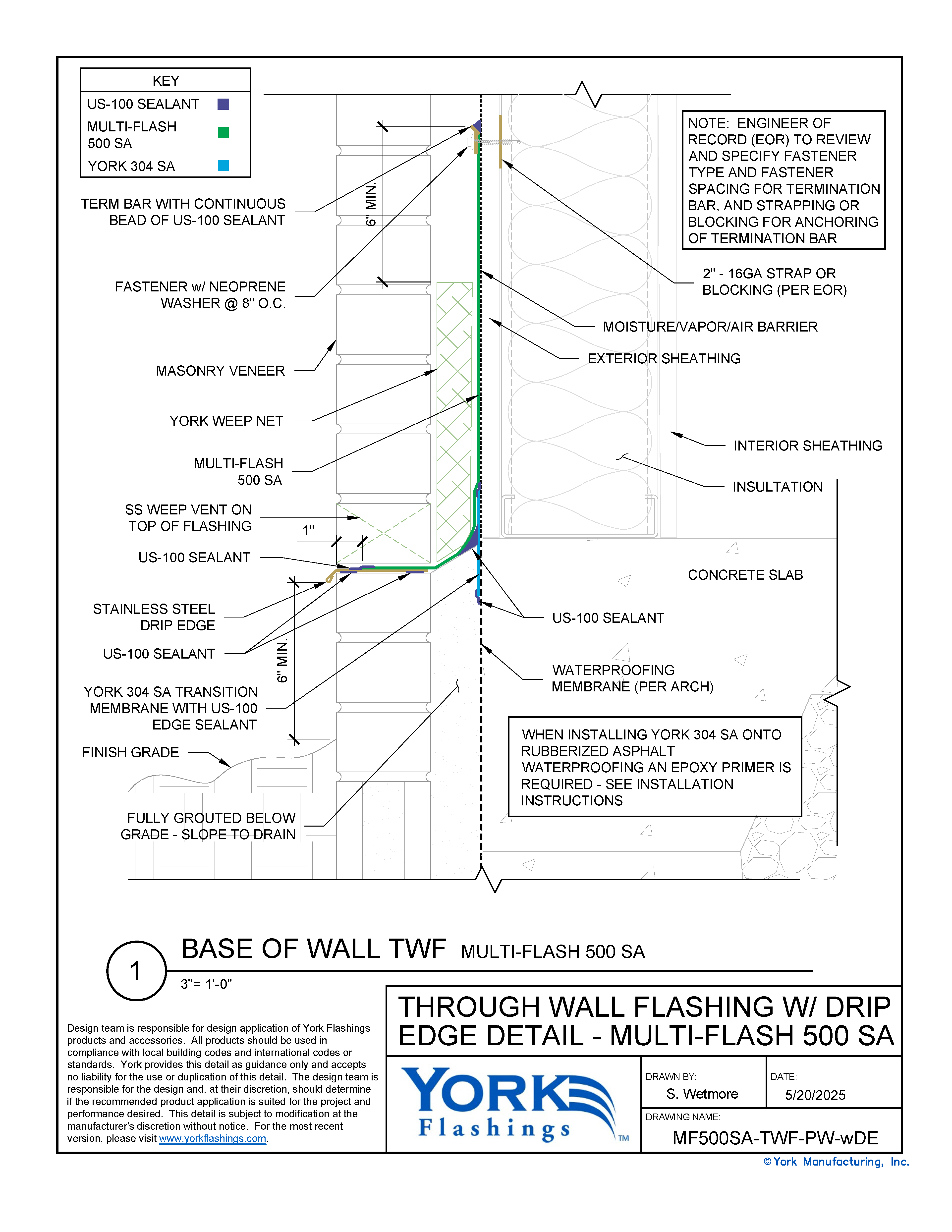 Multi-Flash 500 SA Base of Wall With Drip Edge (dwg)