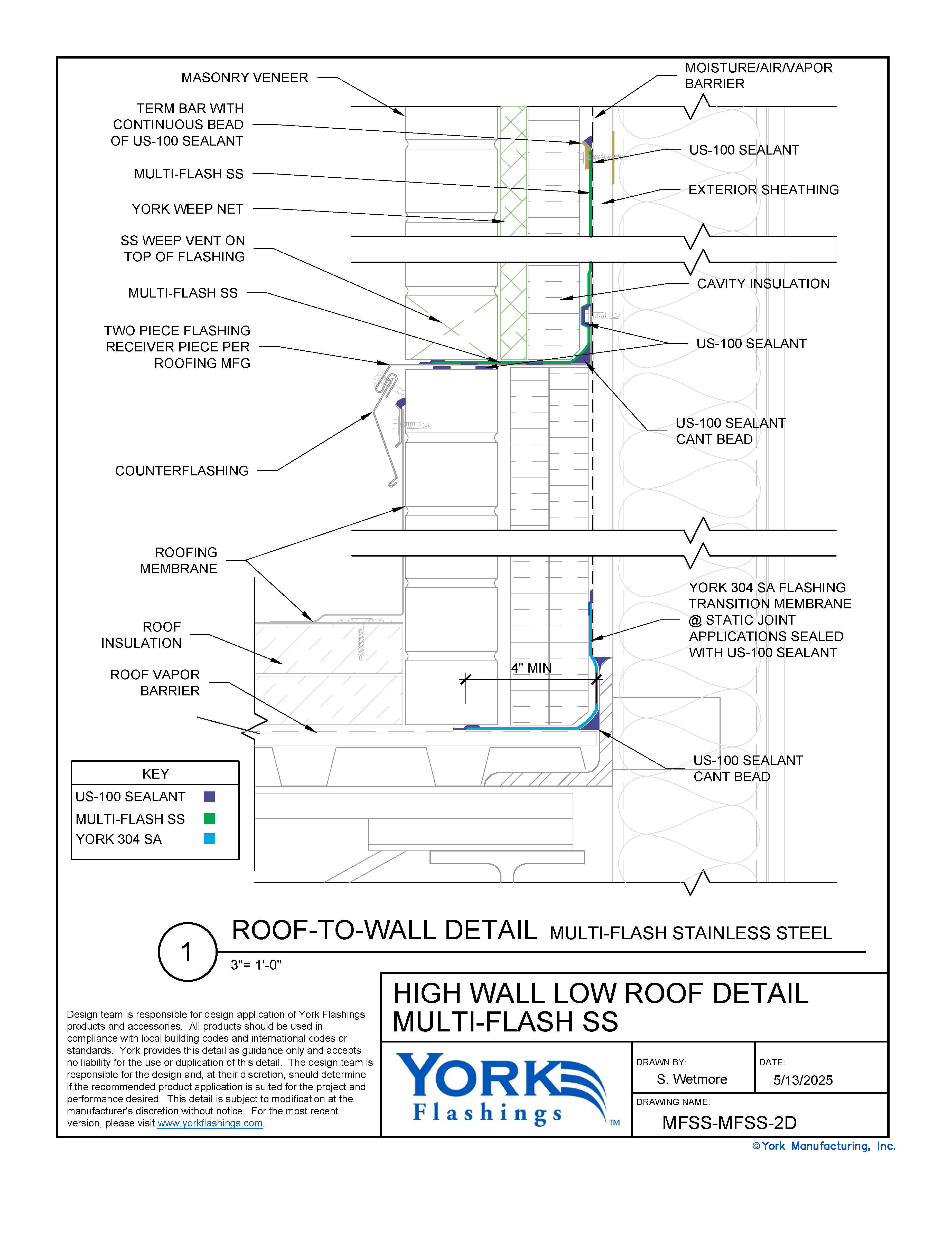 Multi Flash SS™ High Wall/Low Roof (dwg)