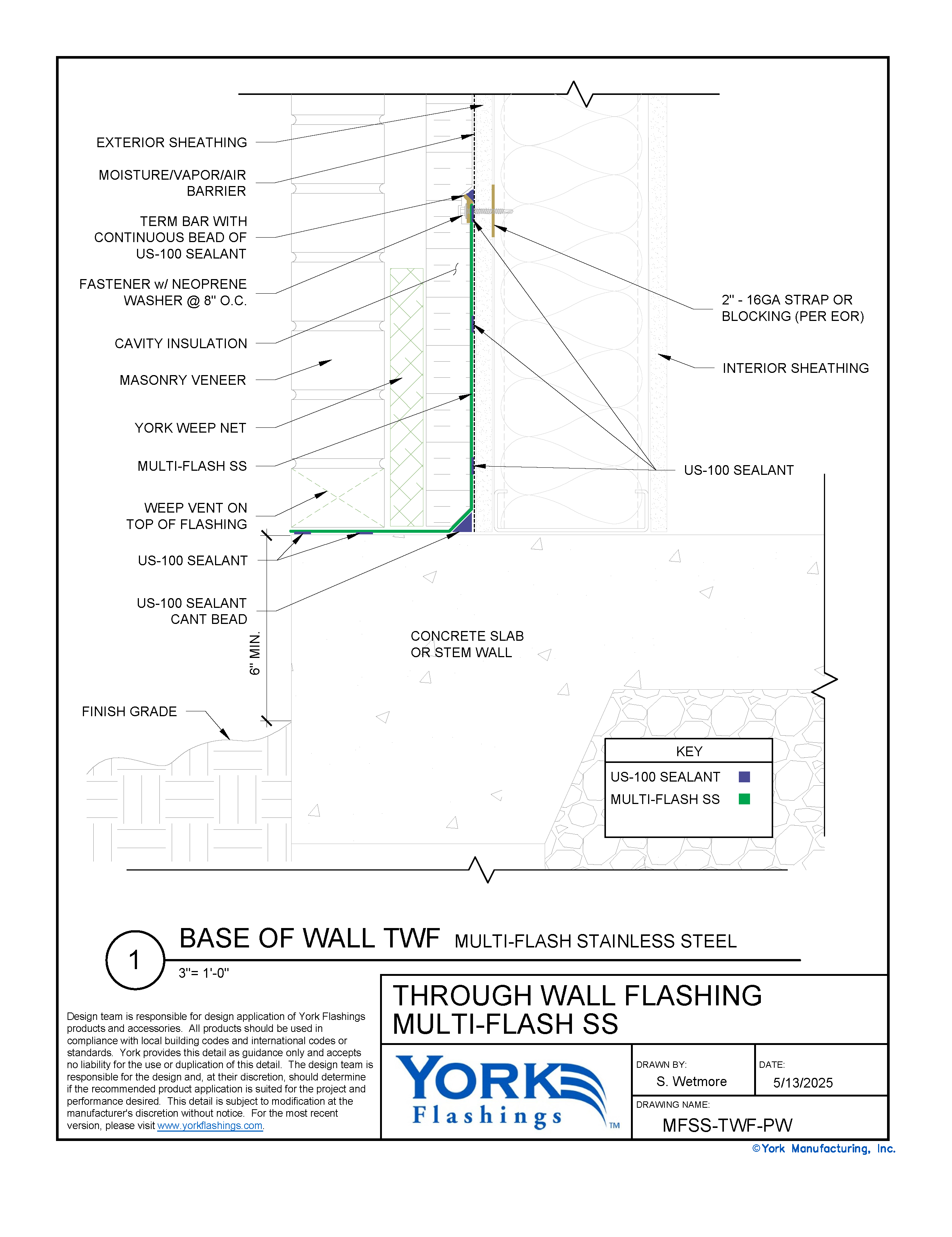 Multi Flash SS™ Base of Wall (dwg)
