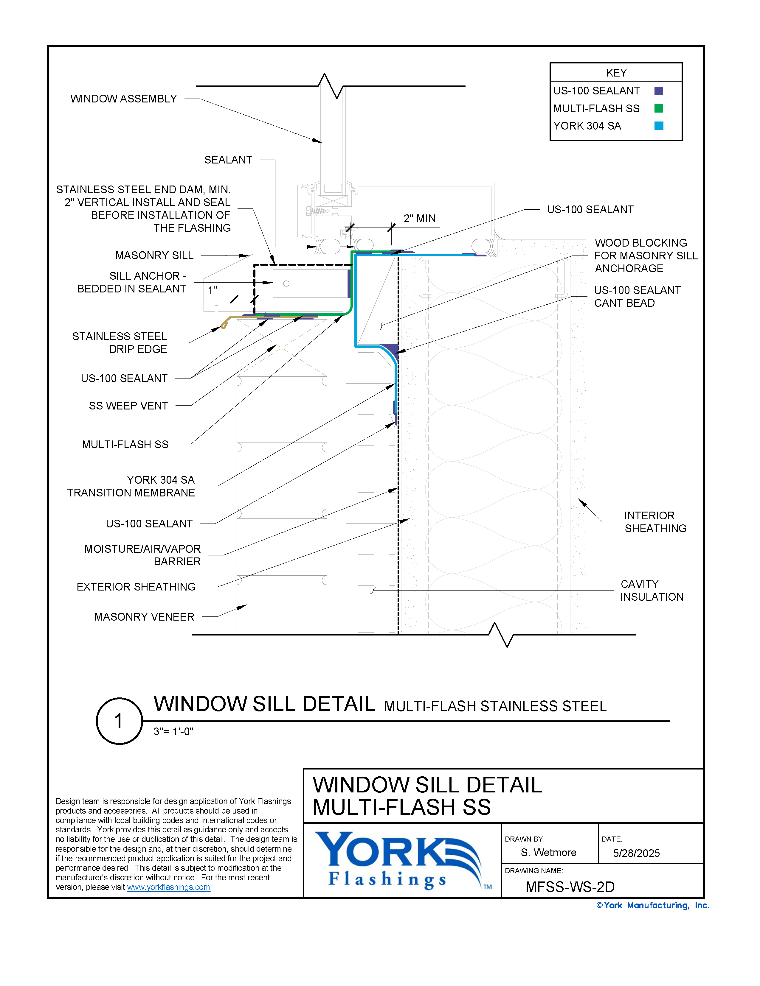 Multi Flash SS™ Window Sill (dwg)