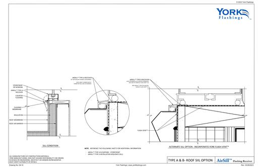 AIRSILL TYPE A & B  ROOF SILL OPTION