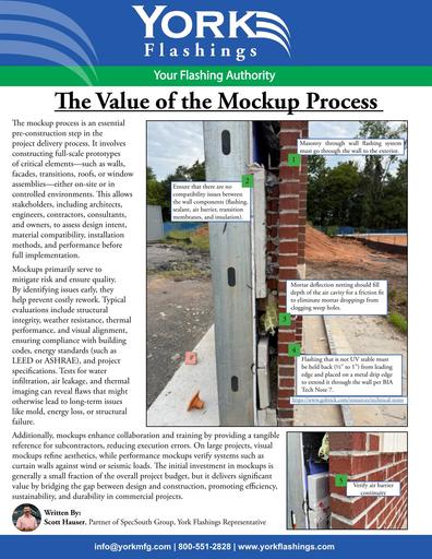 The Value of the Mockup Process