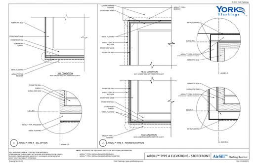 AIRSILL TYPE A ELEVATIONS  STOREFRONT