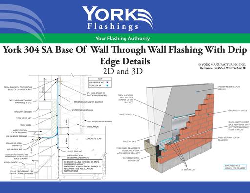 York 304 SA Base of Wall With Drip Edge (pdf)