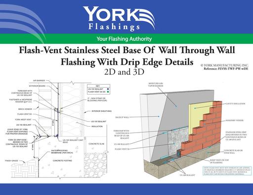Flash-Vent SS Base of Wall With Drip Edge (pdf)