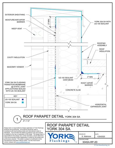York 304 SA Roof Parapet (dwg)