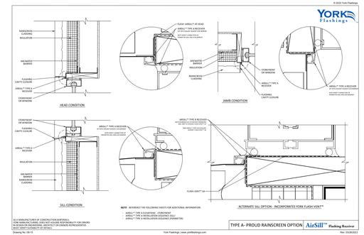 AIRSILL TYPE A PROUD RAINSCREEN OPTION