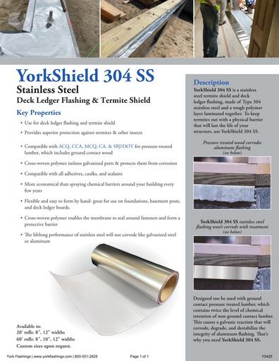 YorkShield 304 SS Tech Data